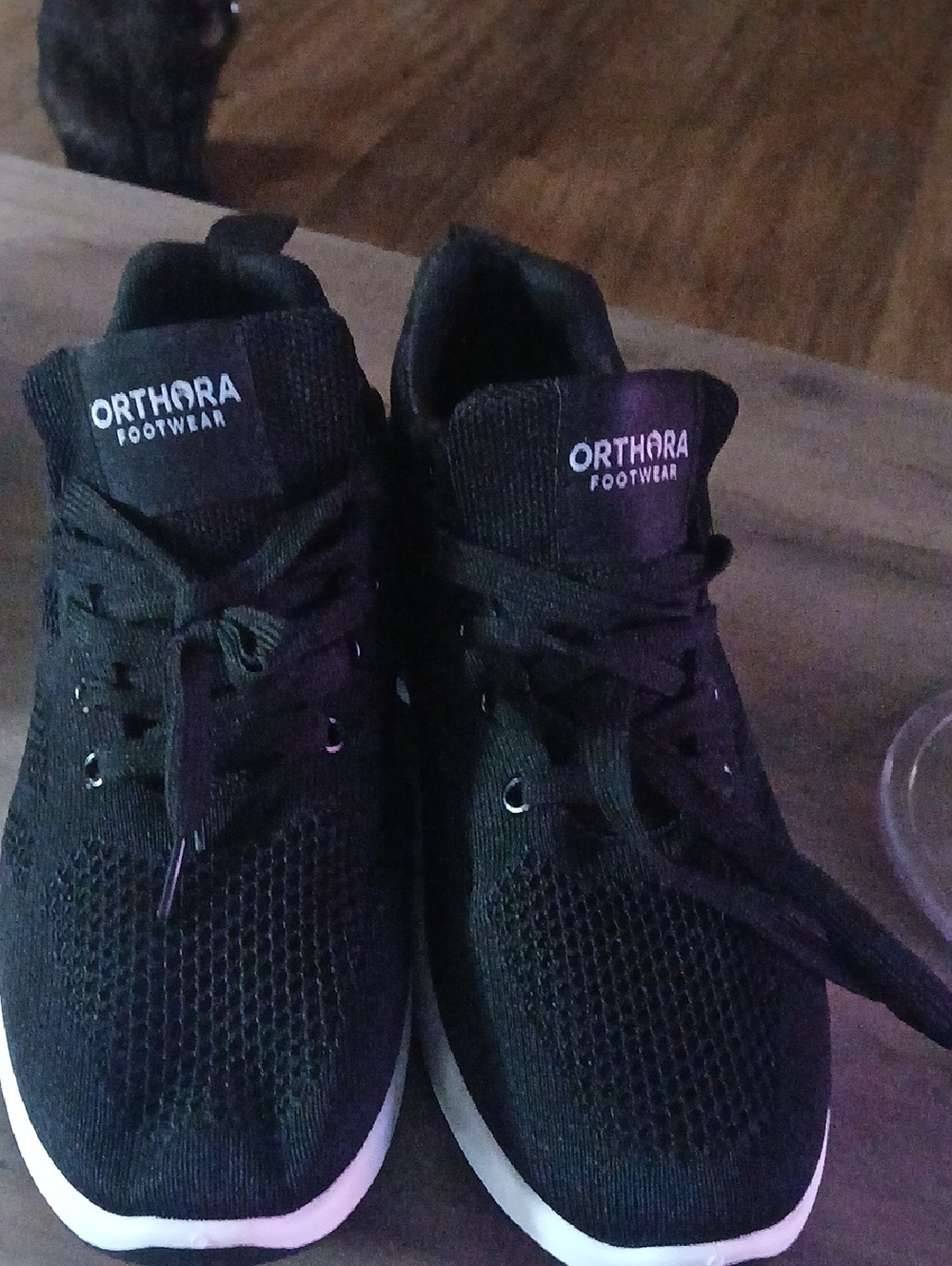 Brand New Black Orthora footwear Knit Athletic Sneakers